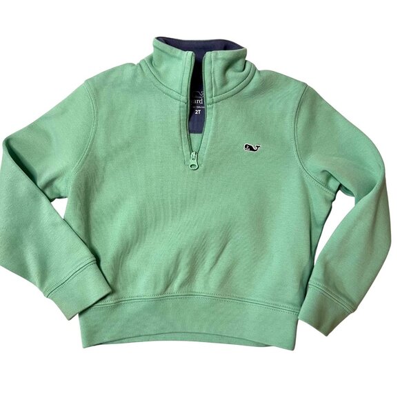 Vineyard Vines Other - Vineyard Vines Quarter Zip Pullover Sweatshirt 2T Mint Green Coastal